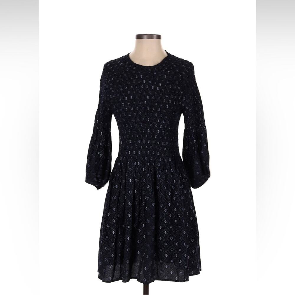 Lulus‎ smocked bodice bishop sleeve dress, size small